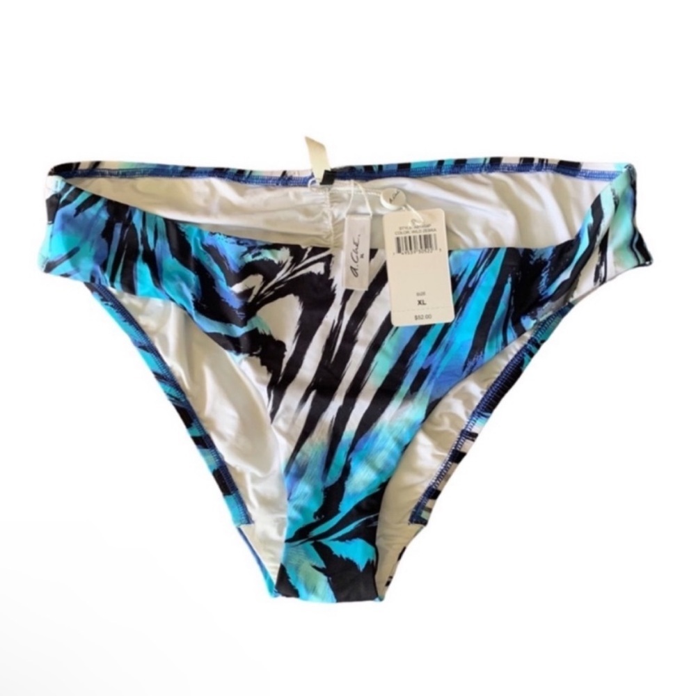NWT A. Che XL Wild Zebra Bikini Bottoms